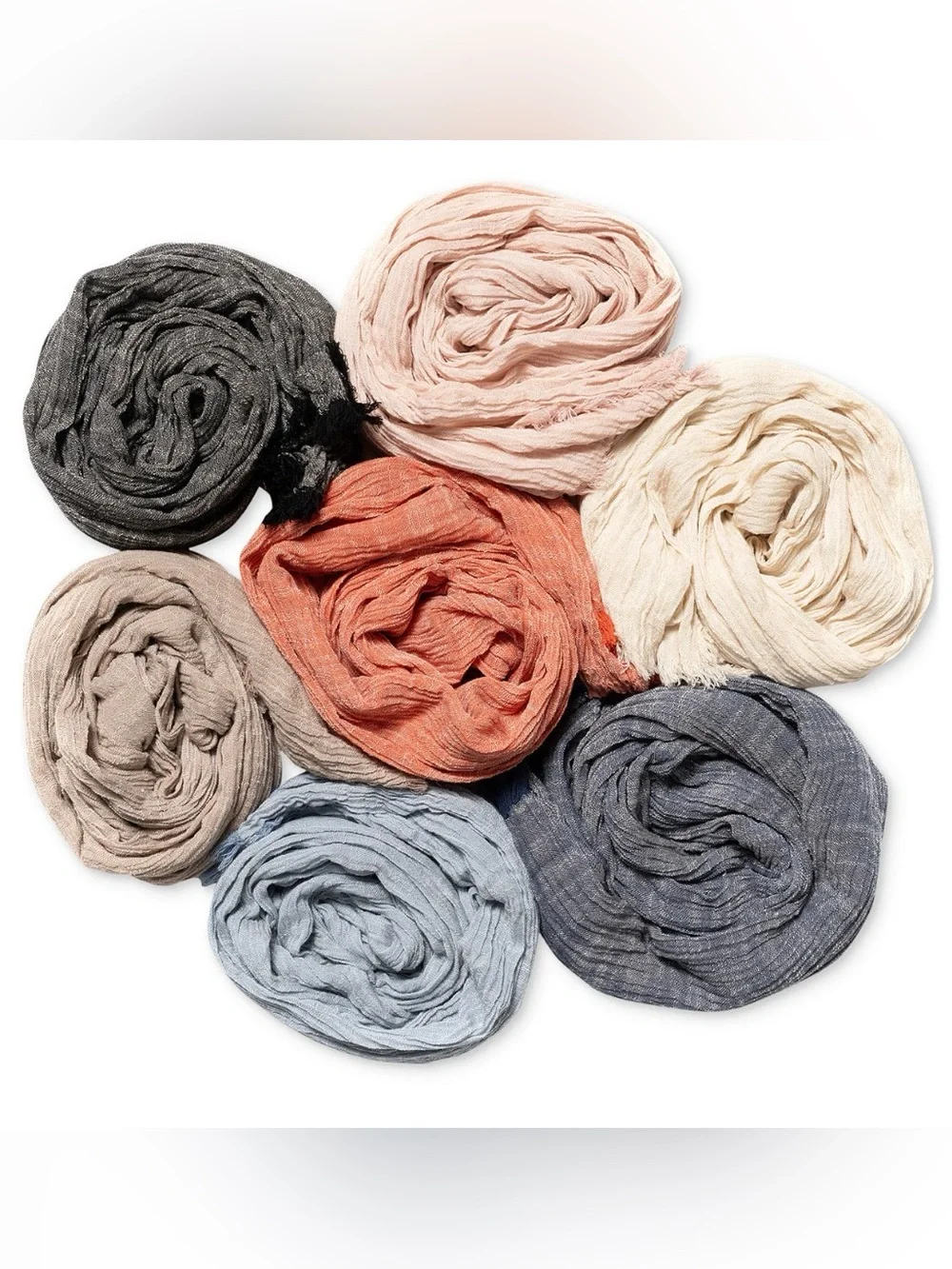 Style & Co Women's Textured Linen-Look Scarf Pairs of Two. NWT